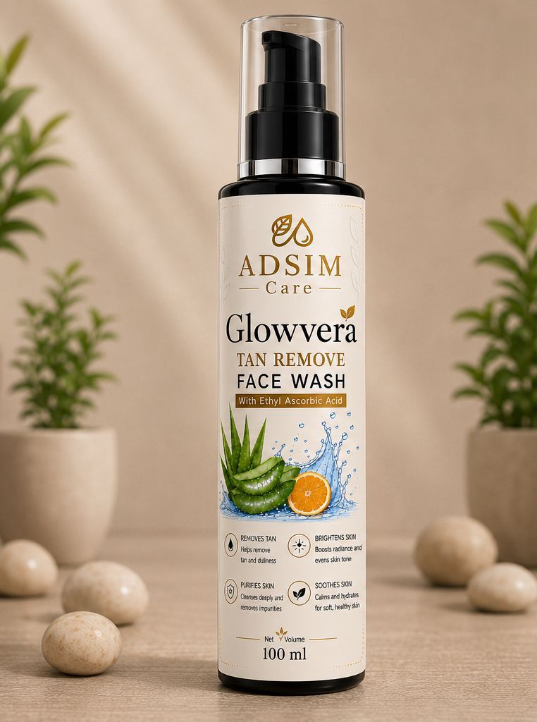 Glowvera Tan Remove Face Wash with Ethyl Ascorbic Acid – 100ml